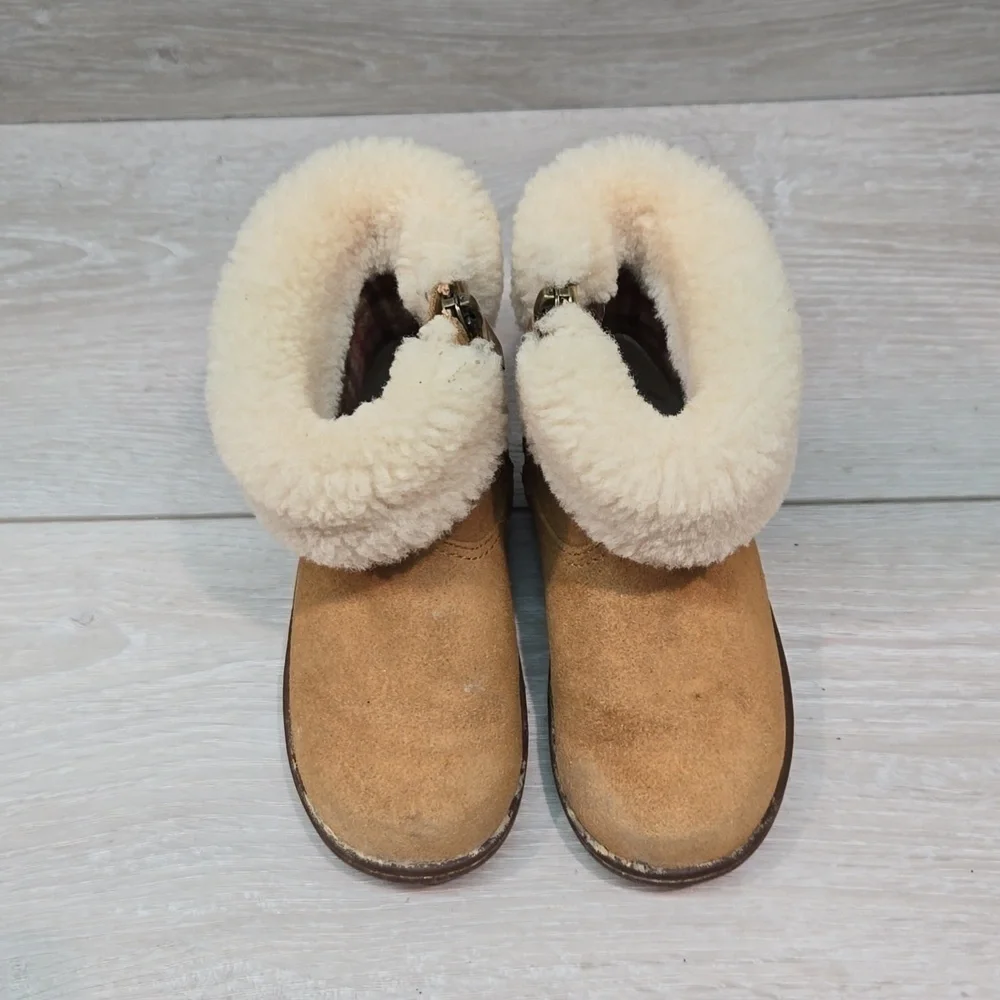 Ugg Australia Jorie II Kids Girl Leather Sheepskin Boots shoes sz 8 Toddler